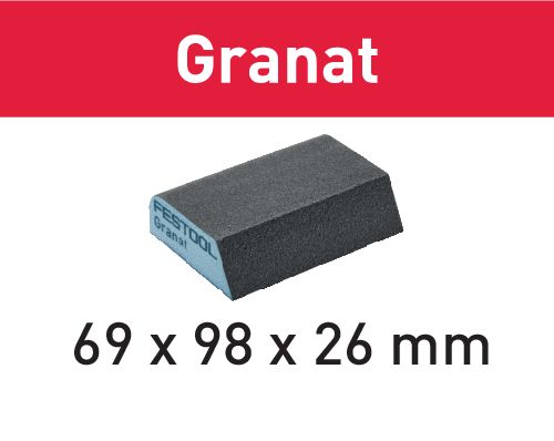Brusná houba 69x98x26 120 CO GR/6 Granat